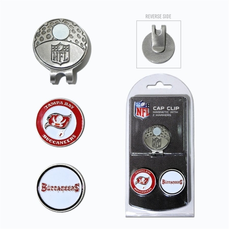 Tampa Bay Buccaneers Cap Clip with 2 Magnetic Markers Set
