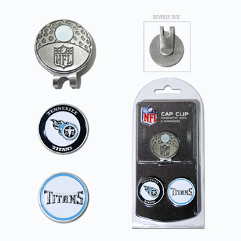 Tennessee Titans Cap Clip with 2 Magnetic Markers Set