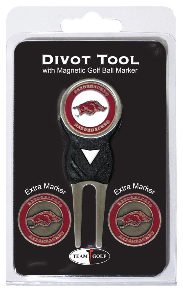 Picture of Team Golf 20445 University of Arkansas Divot Tool Pack with Signature tool