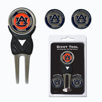 Picture of Team Golf 20545 Auburn University Divot Tool Pack with Signature tool