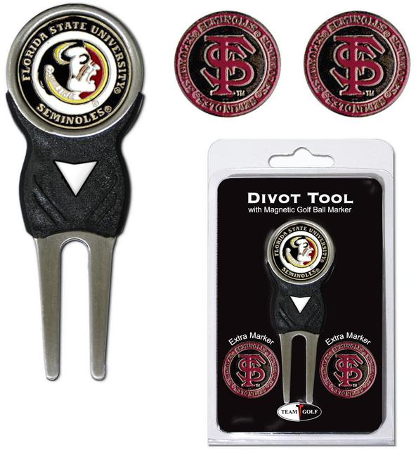 Picture of Team Golf 21045 Florida State University Divot Tool Pack with Signature tool