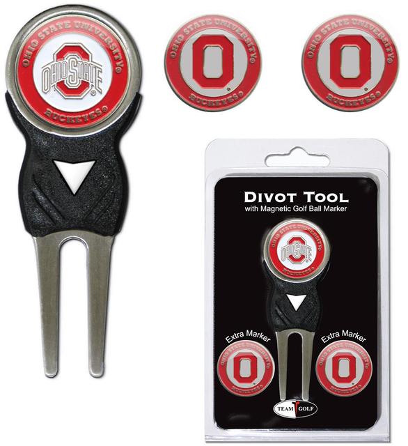 22845 Ohio State Buckeyes Divot Tool Pack with Signature tool
