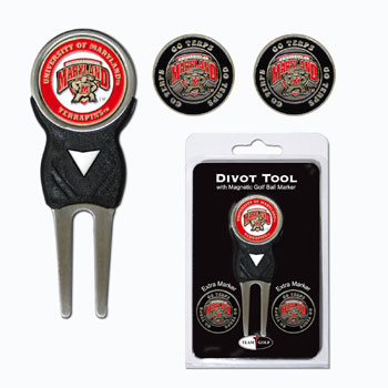 26045 Maryland Terps Divot Tool Pack with Signature tool