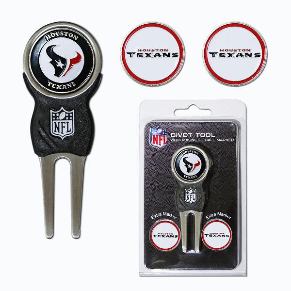 31145 Houston Texans Divot Tool Pack with Signature tool