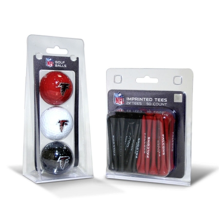 Picture of Team Golf 30199 Atlanta Falcons 3 Ball Pack and 50 Tee Pack