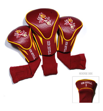 Picture of Team Golf 20394 Arizona State University 3 Pack Contour Fit Headcover