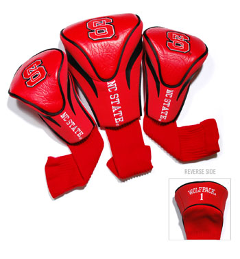 North Carolina State University 3 Pack Contour Fit Headcover