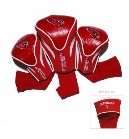 Picture of Team Golf 30094 Arizona Cardinals 3 Pack Contour Fit Headcover