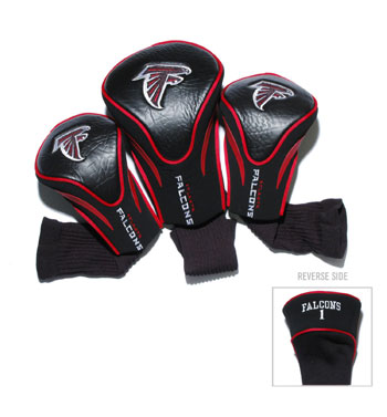 Picture of Team Golf 30194 Atlanta Falcons 3 Pack Contour Fit Headcover