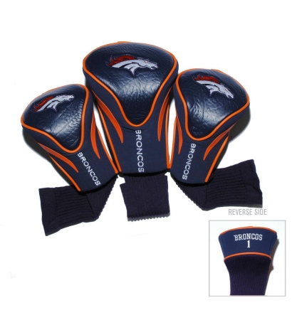 30894 Denver Broncos 3 Pack Contour Fit Headcover