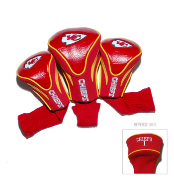 31494 Kansas City Chiefs 3 Pack Contour Fit Headcover