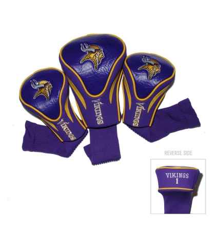 Minnesota Vikings 3-Pack Contour Golf Club Head Covers