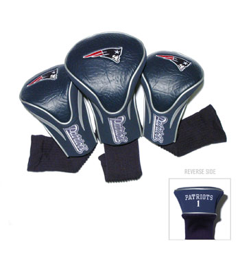 31794 New England Patriots 3 Pack Contour Fit Headcover