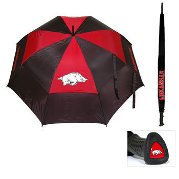 Picture of Team Golf 20469 University of Arkansas 62 in. Double Canopy Umbrella