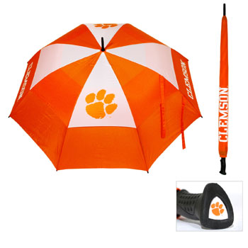 Picture of Team Golf 20669 Clemson University 62 in. Double Canopy Umbrella