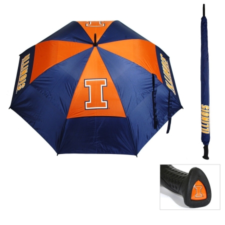 Illinois Fighting Illini 62 in. Double Canopy Umbrella