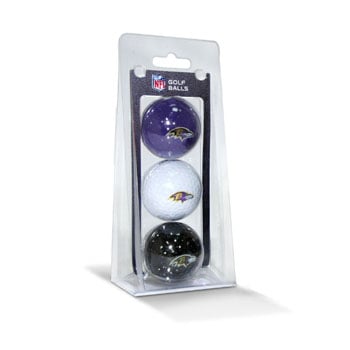 Picture of Team Golf 30205 Baltimore Ravens Golf Ball Pack