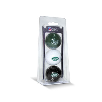 New York Jets 3-Pack Multi-Colored Team Golf Ball Set