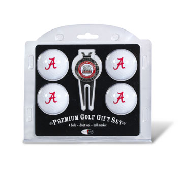 Alabama Crimson Tide Pack of 4 Golf Balls and Divet Tool Gift Set