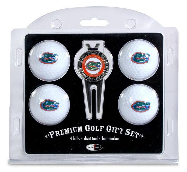Florida Gators Pack of 4 Golf Balls and Divet Tool Gift Set