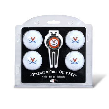 25406 Virginia Cavaliers Pack of 4 Golf Balls and Divet Tool Gift Set