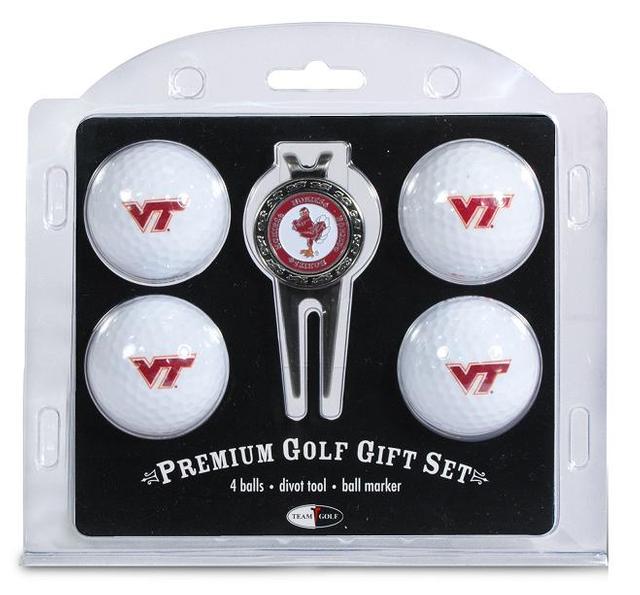 Virginia Tech Hokies Golf Balls and Divot Tool Gift Set - Multi-Color