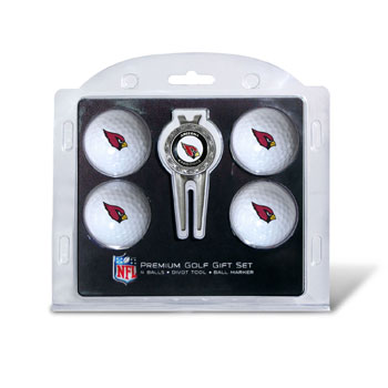 Picture of Team Golf 30006 Arizona Cardinals Pack of 4 Golf Balls and Divet Tool Gift Set
