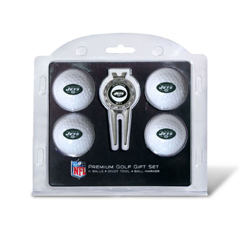 32006 New York Jets Pack of 4 Golf Balls and Divet Tool Gift Set