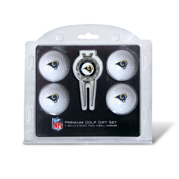 32506 St. Louis Rams Pack of 4 Golf Balls and Divet Tool Gift Set