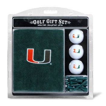 Miami Hurricanes Embroidered Towel Gift Set