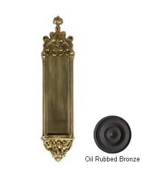 Picture of BRASS Accents A04-P5600-613VB Gothic 3-.37 in. x 16 in. Push Plate Venetian Bronze