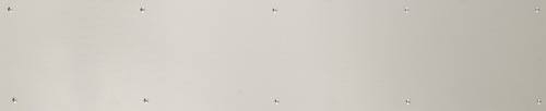 8 in. x 40 in. Kick Plate Satin Nickel Adhesive Mount
