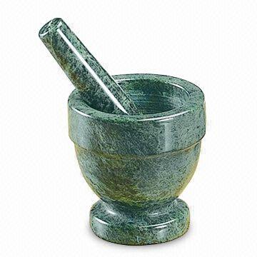 Picture of Evco International 74022 Green Marble 4 in. X 4 in. Mortar & Pestle