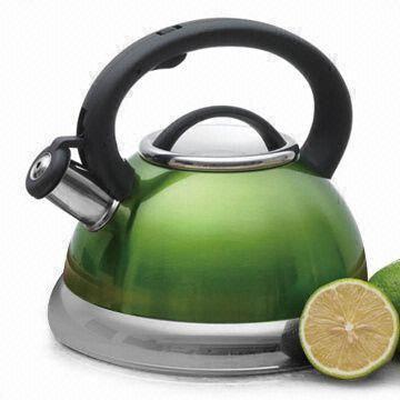 Picture of Evco International 77018 Alexa 3 Qt Whistling Metallic Chartreuse Tea Kettle