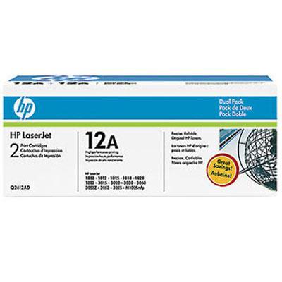 Picture of HP Consumables Q2612D LaserJet 1000/3000 Cartridge Dual
