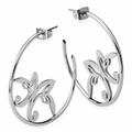 AAB Style ESS-113 Stainless Steel Hoop Earrings AAB Style ESS-113 Stainless Steel Hoop Earrings