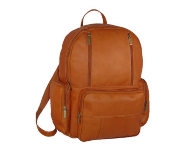 Picture of David King &amp; Co 332T Laptop Backpack- Tan