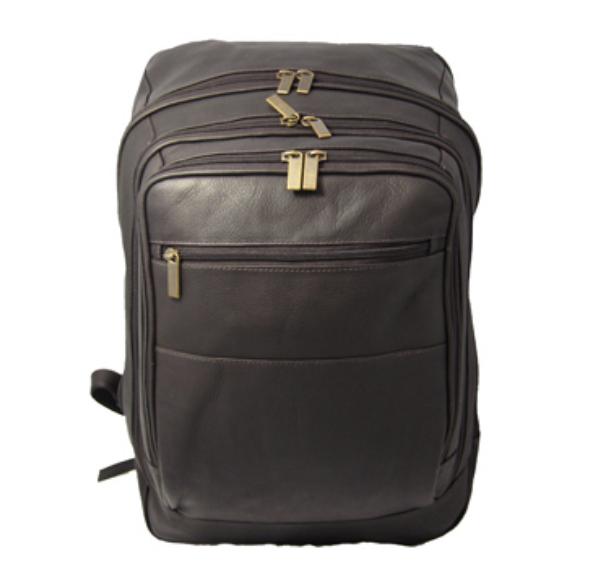 Picture of David King &amp; Co 350C Oversized Laptop Backpack- Cafe