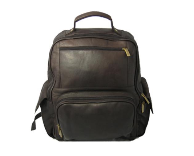 Picture of David King &amp; Co 352C Large Computer Backpack- Cafe