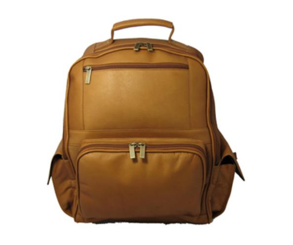 Picture of David King &amp; Co 352T Large Computer Backpack- Tan