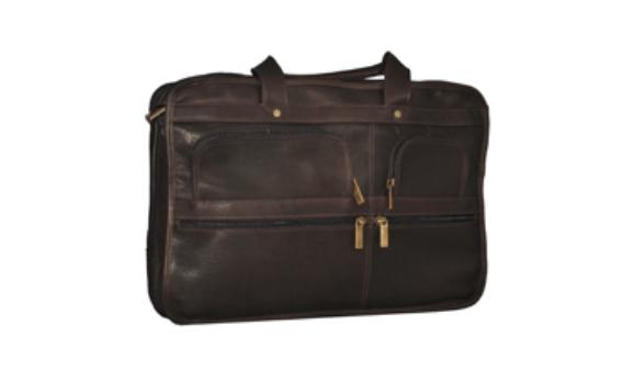 Picture of David King & Co 180C Expandable Laptop Bag- Cafe