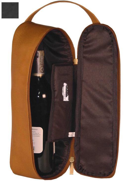 Picture of David King &amp; Co 432B Travel Wine Carrier- Black