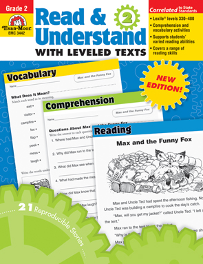 Picture of Evan Moor Educational Publishers 3442 Read &amp; Understand with Leveled Texts  Grade 2