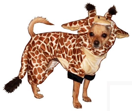 Hip Doggie HD-10GC-M Medium Giraffe Onesy Costume