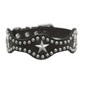 Hip Doggie HD-4BKSC-S Small Black Star Wave Collar Hip Doggie HD-4BKSC-S Small Black Star Wave Collar