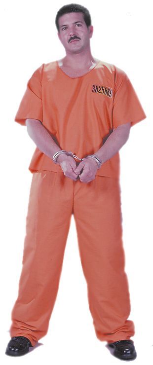 Picture of Costumes For All Occasions FW1130 Got Busted Jumpsuit - Orange