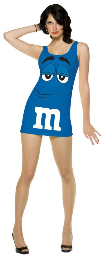 Picture of Costumes For All Occasions GC4045 M &amp; M Tank Dress Adult - Blue
