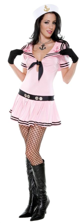Picture of Costumes For All Occasions OR557211ML Medium-Large Sassy Sailor - Pink