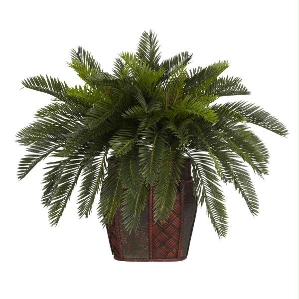 Picture of Nearly Natural Silk 6658 Double Cycas with Vase Silk Plant
