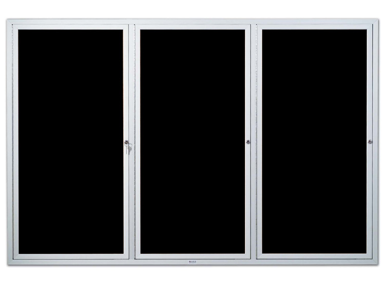 Picture of Marsh Industries Ed-406-00Bl 48X72 Aluminum Trim Deluxe Enclosed Directory Board - Black Felt